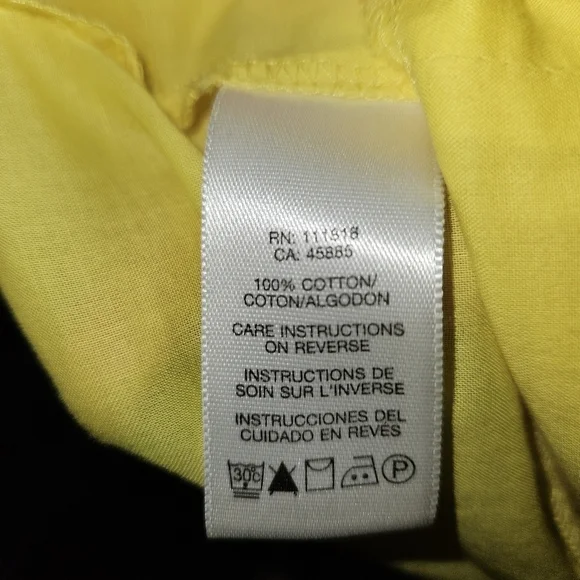 Michael Kors Ruffle Detail Yellow Top MICHAEL Michael Kors Size M - Picture 7 of 13